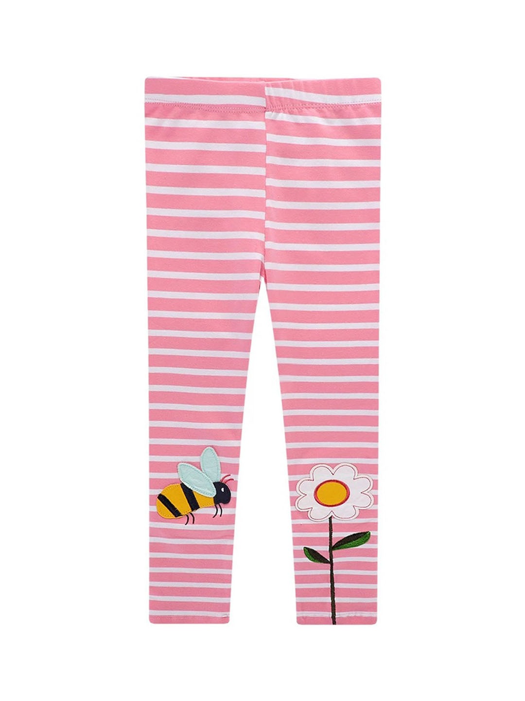 

LULU & SKY Girls Mid-Rise Ankle-Length Leggings, Pink