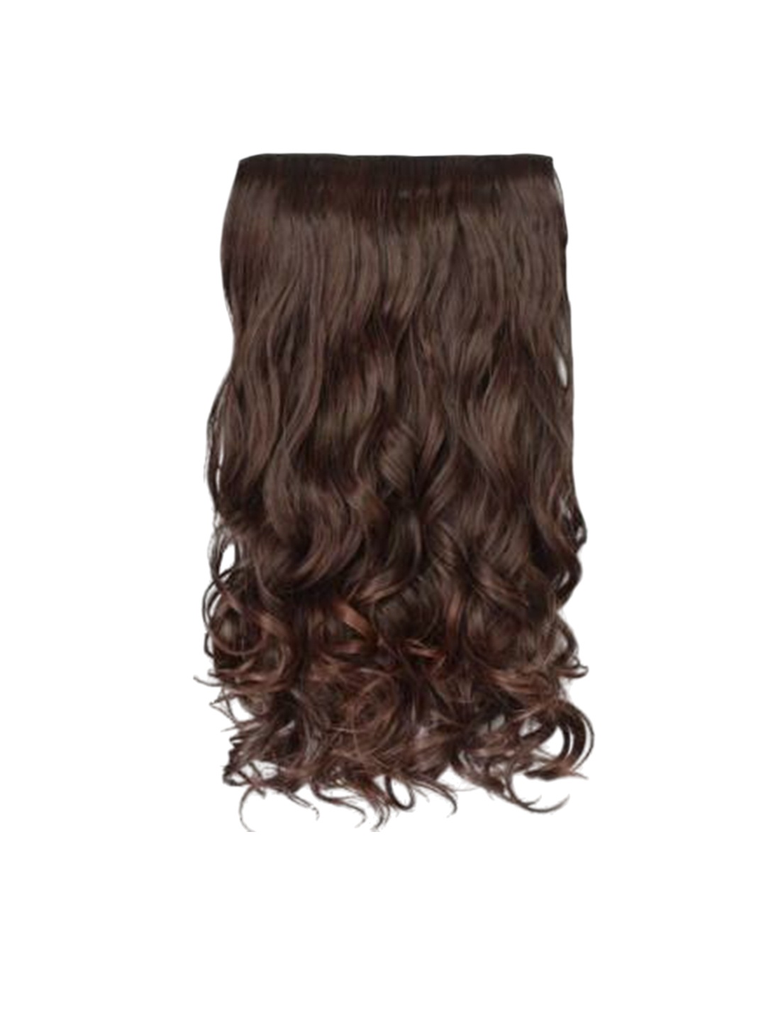 

camola deva Clip-In Ponytail Wavy Hair Extension - Natural Brown - 20 Inch