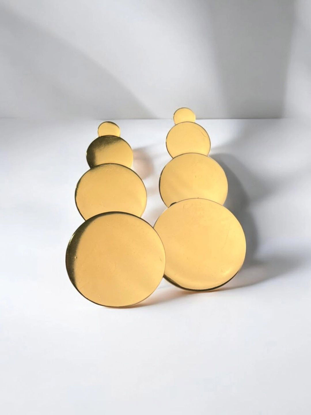 

VOGUE BY RITU Geometric Shaped Drop Earrings, Gold