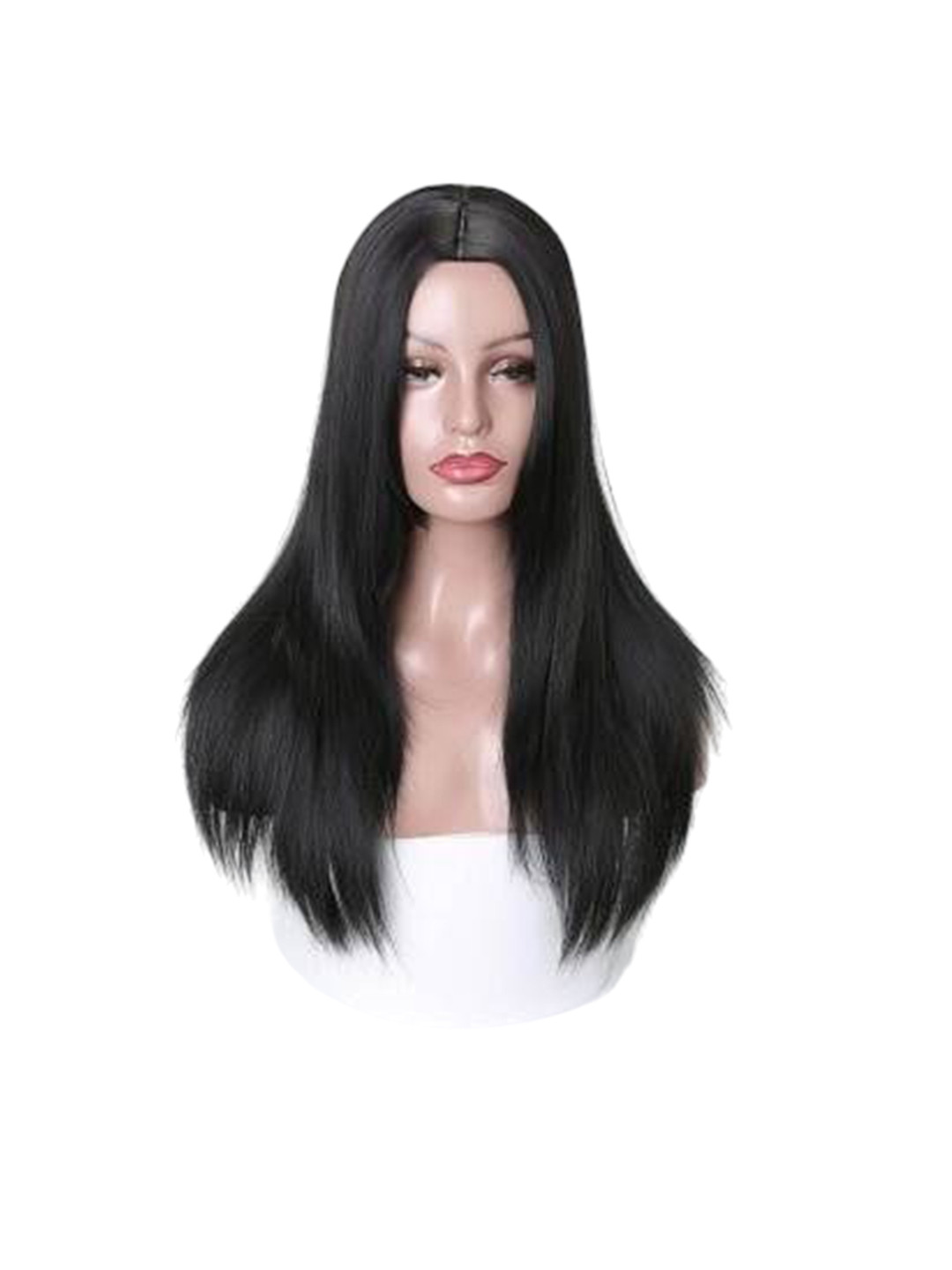 

camola deva Clip-In Full Head Straight Hair Extension - Black - 24 Inch
