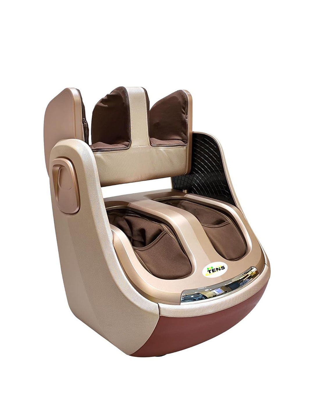 

TENS Leg Massager With Foot Calf Ankle Rollers Heating Air Pressure T-898, Gold