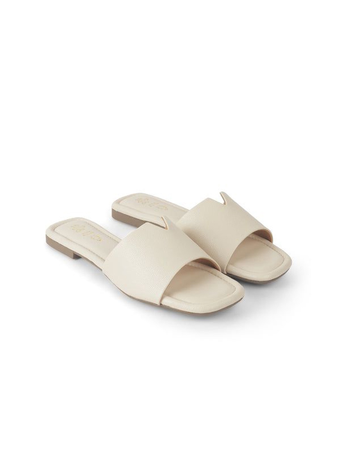 

Tresmode Women Open Toe Flats, Beige
