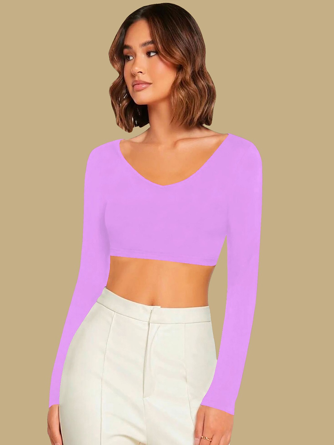 

Dream Beauty Fashion Crop Top, Lavender
