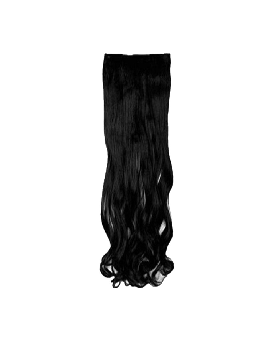 

camola deva Wavy Clip-In Hair Extension - 20 Inch - Black