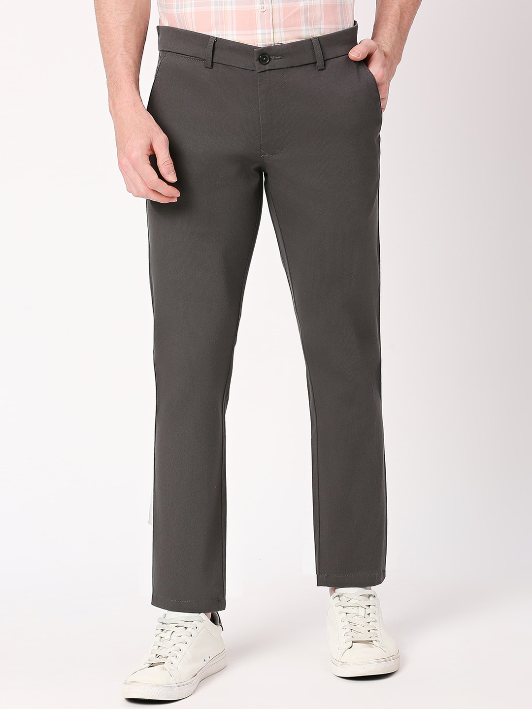 

Basics Men Comfort Trousers, Grey