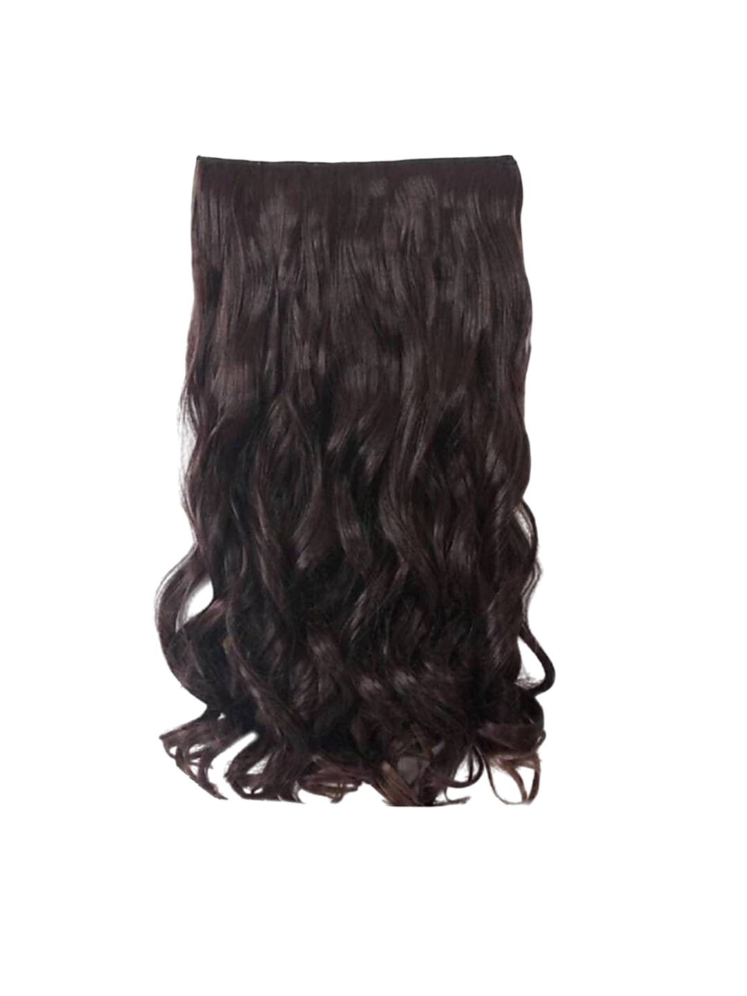 

camola deva Clip In Wavy Scalp Topper Hair Extension- Brown- 24 Inch