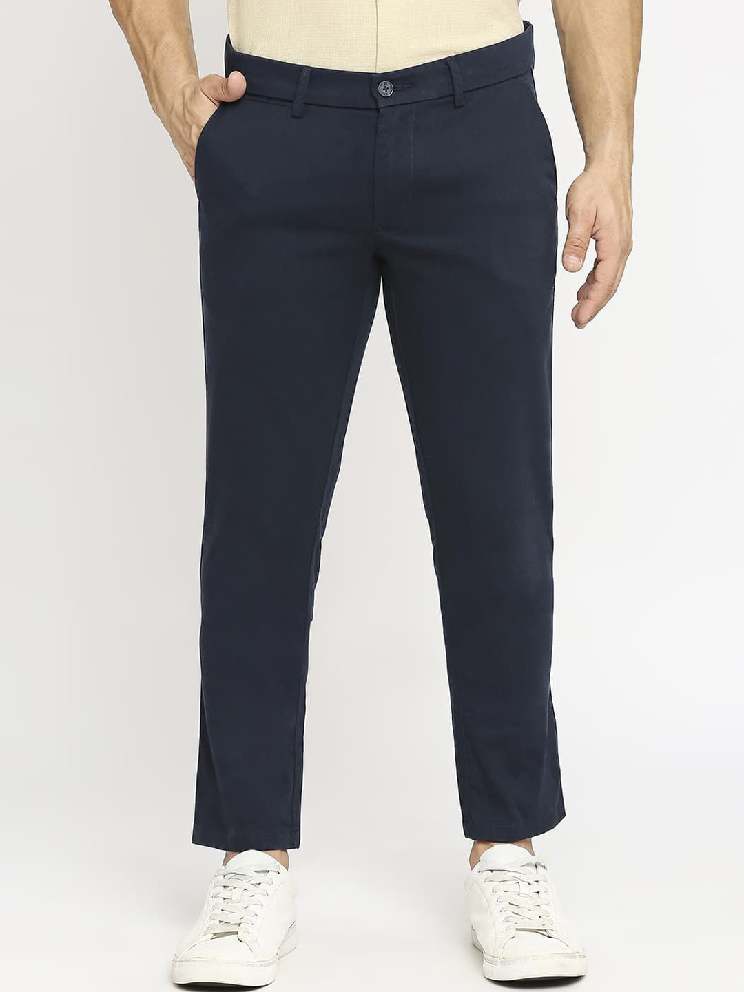 

Basics Men Comfort Trousers, Navy blue