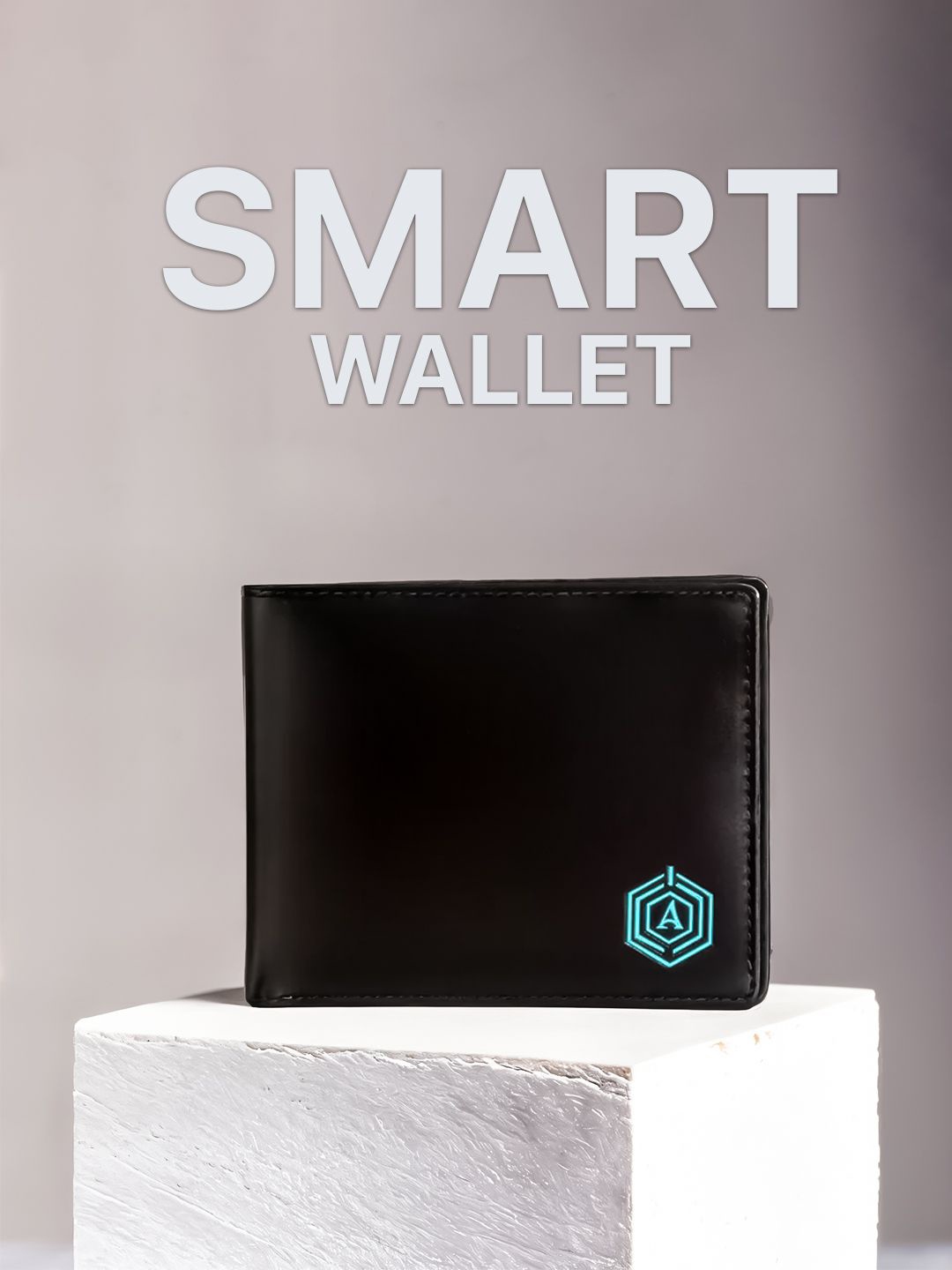 

ARISTA VAULT Men Leather Two Fold Wallet, Black