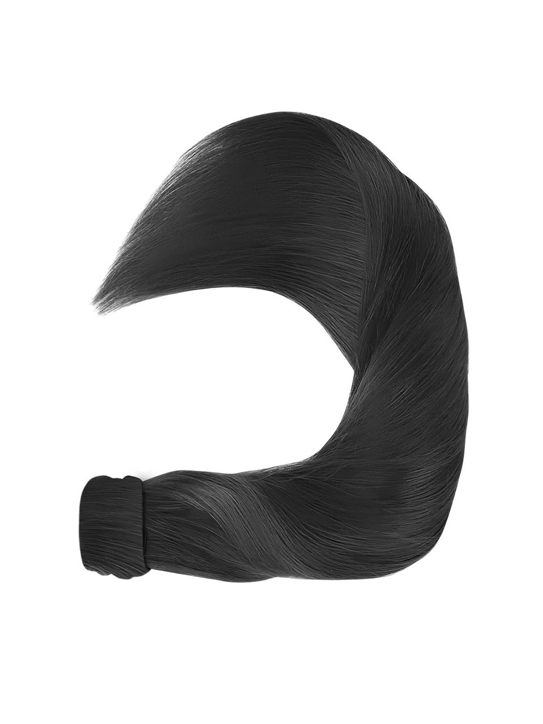 

D-DIVINE Tape In Straight Ponytail Hair Extension - Black - 24 Inch