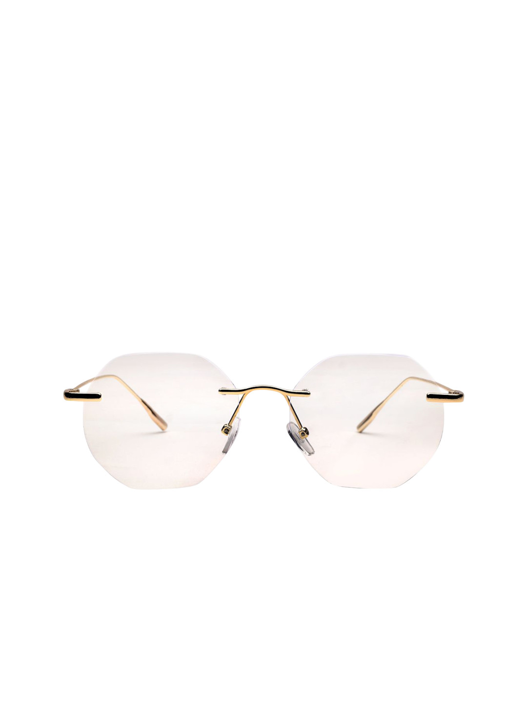 

HASHTAG EYEWEAR Unisex Rimless Other Sunglass with Polarised & UV Protect Lens VS 5100-K, Transparent