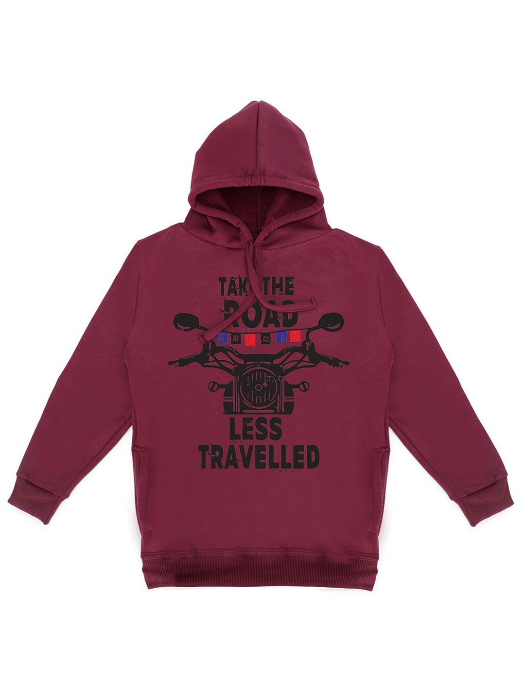 

Fabvio Plus Kids Printed Hooded Sweatshirt, Purple
