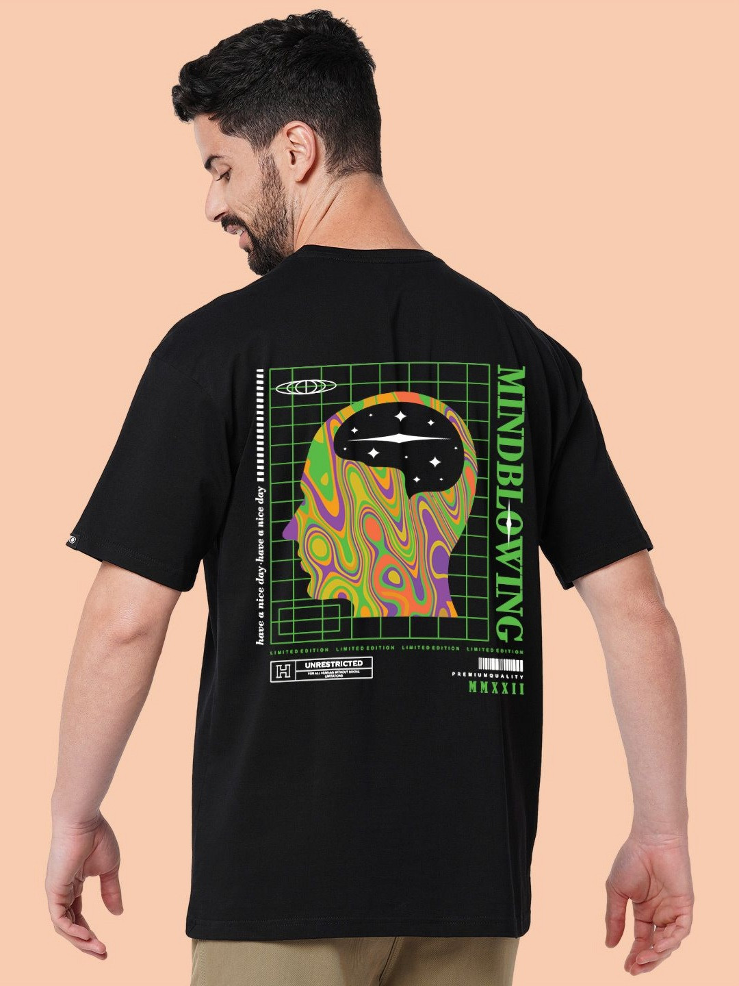 

Wear Your Opinion Men Graphic Printed Round Neck Cotton Relaxed Fit T-shirt, Black