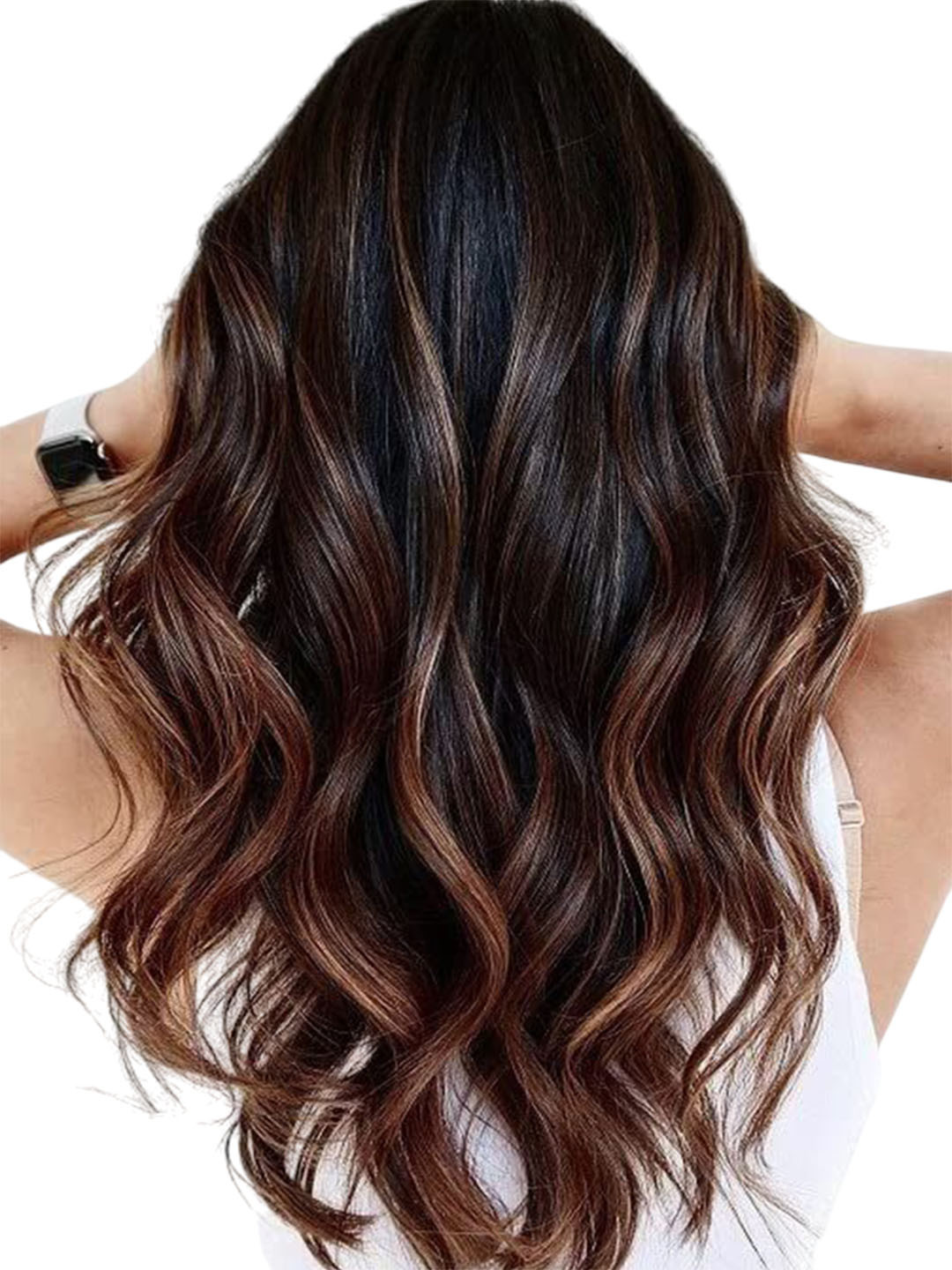 

camola deva Clip-In Ponytail Straight Hair Extension - Brown - 22 Inch