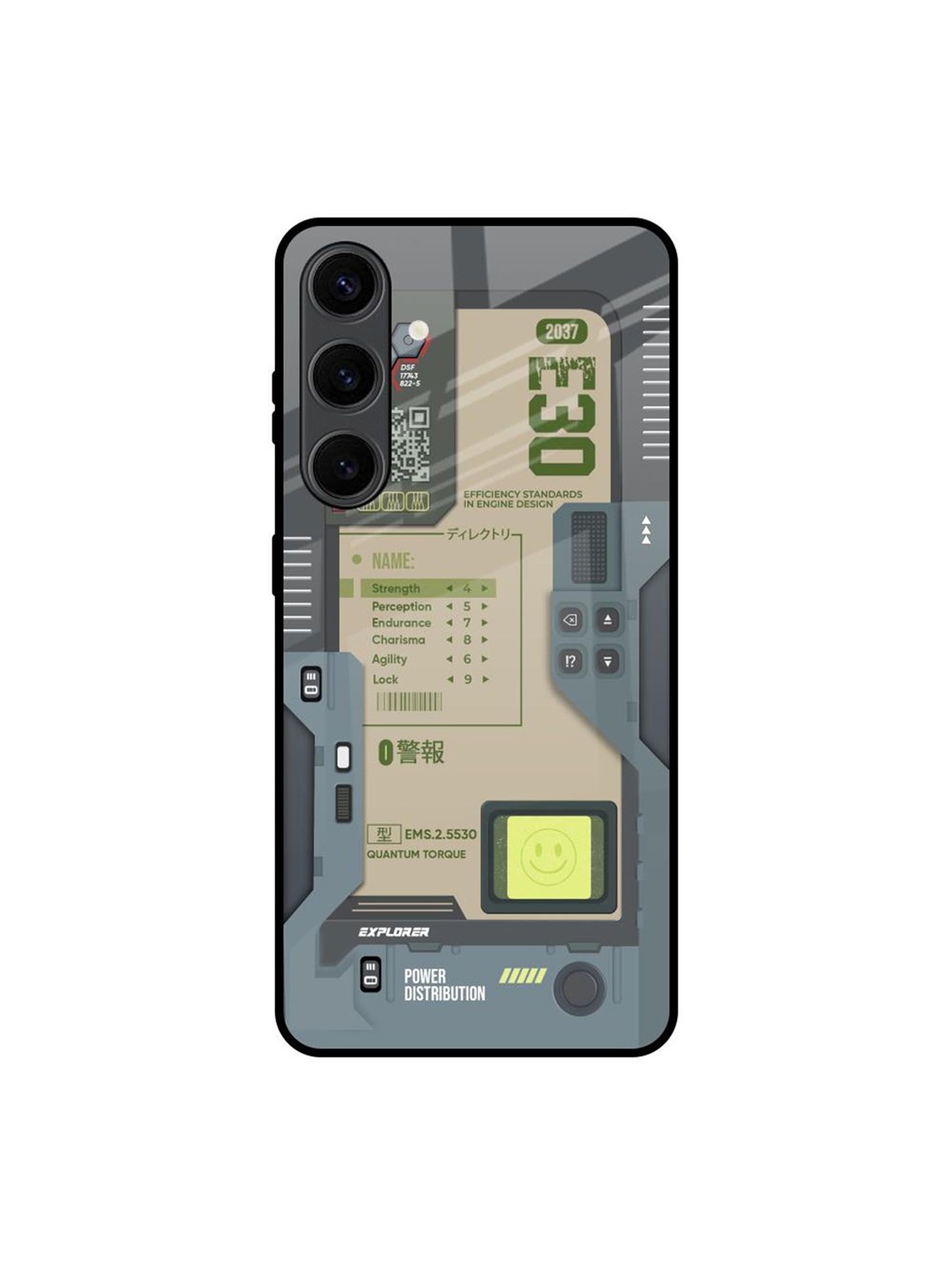 

QRIOH Art Station Printed Samsung Galaxy S24 Plus Back Case, Grey