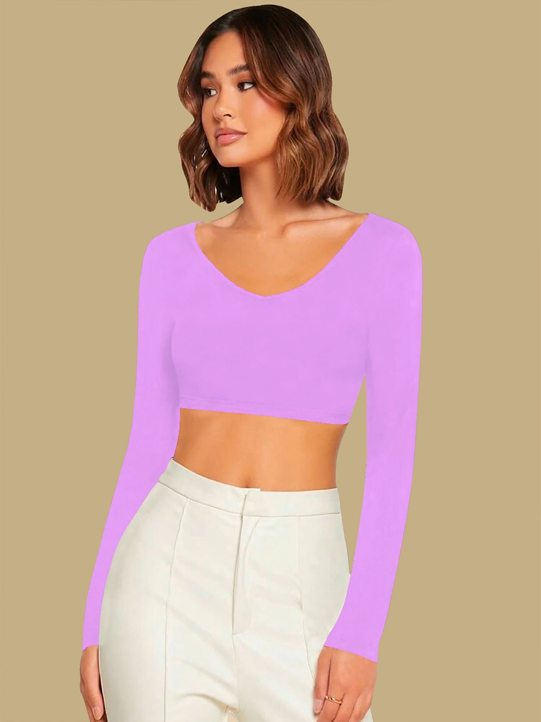 

Dream Beauty Fashion Crop Top, Lavender