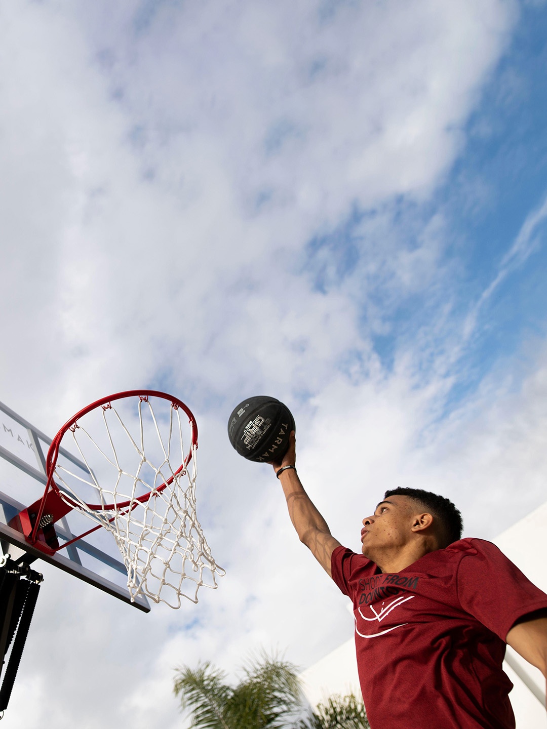 

TARMAK By Decathlon Flexible Basketball Rim R900, Red