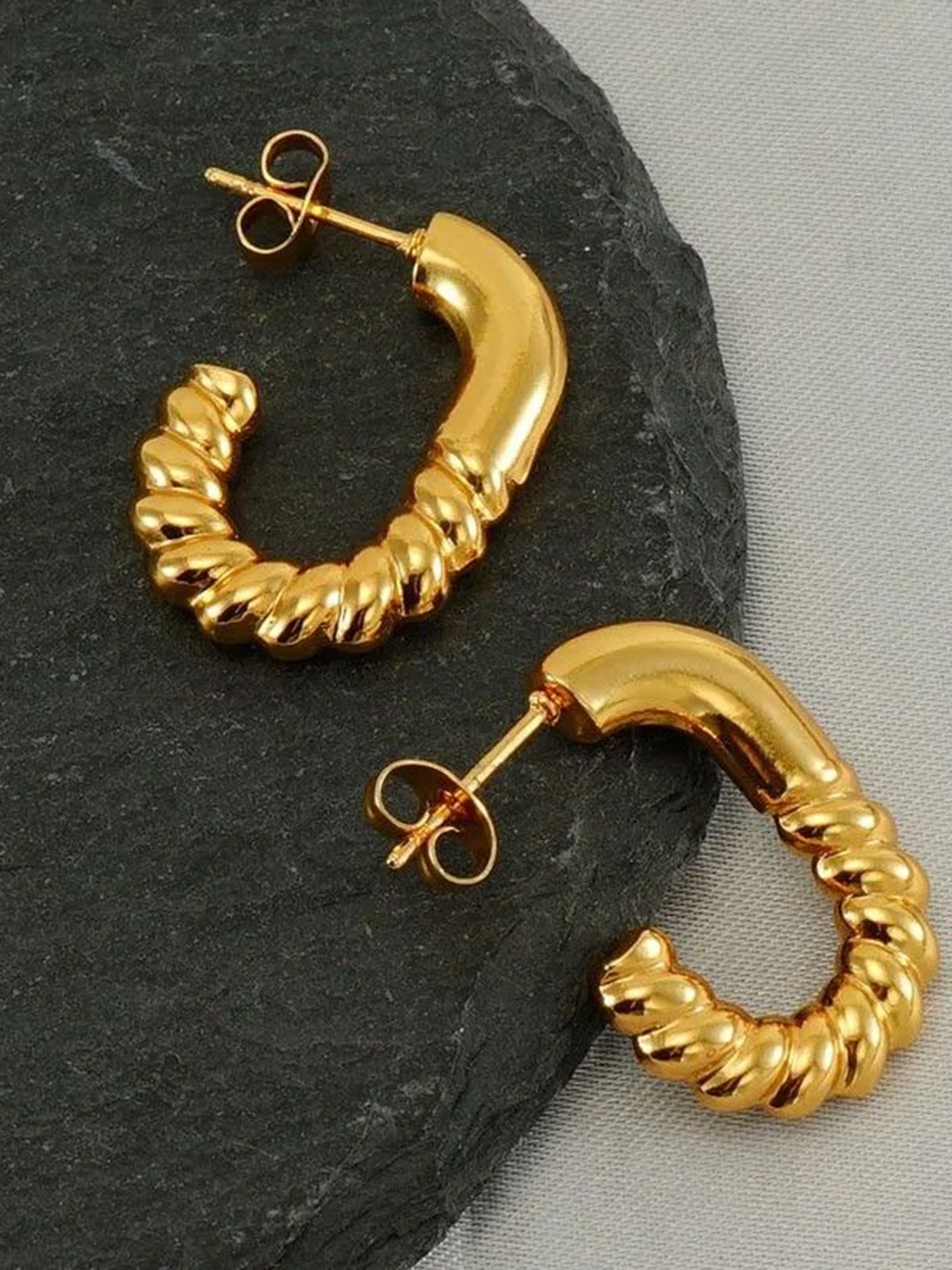 

Aviksha Creations 18K Gold Plated Hoop Earring