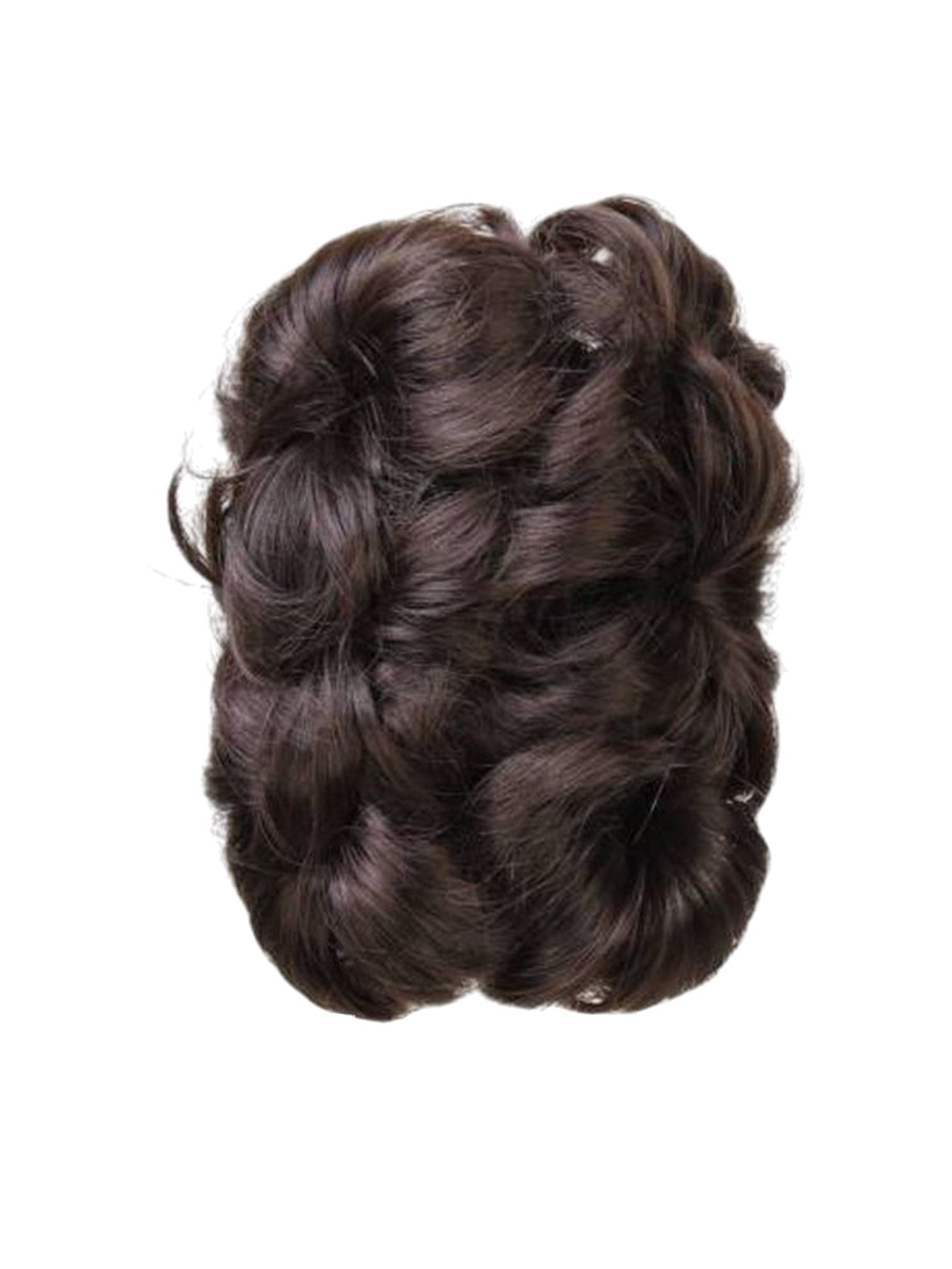 

camola deva Clip-In Bun Wavy Hair Extension - Black - 6 Inch