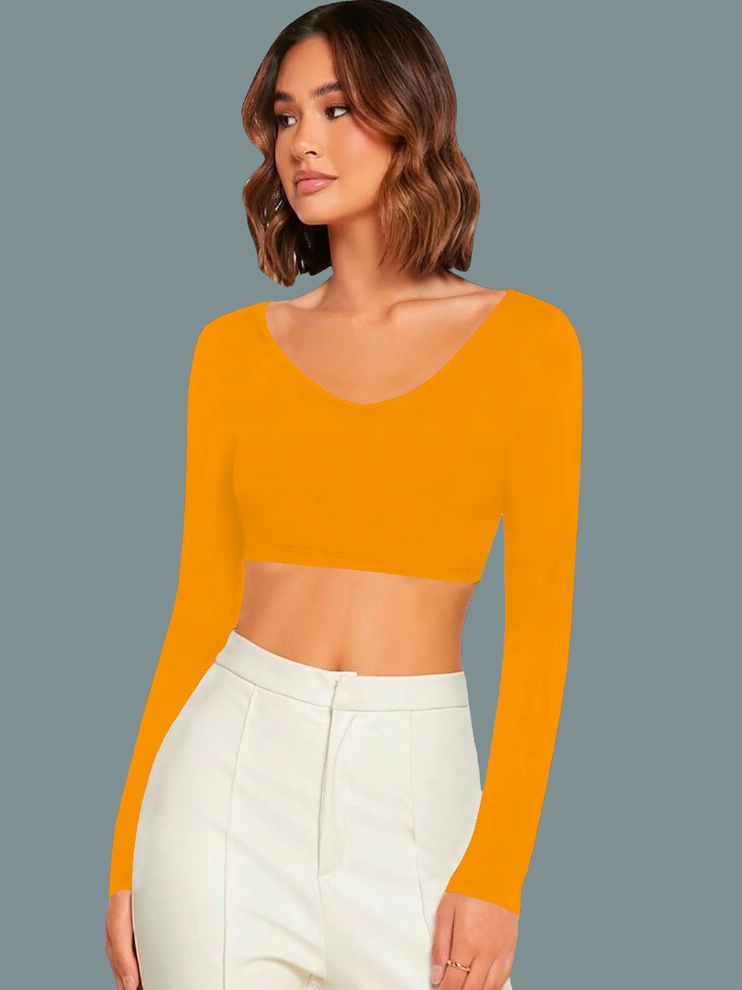 

Dream Beauty Fashion Crop Top, Yellow