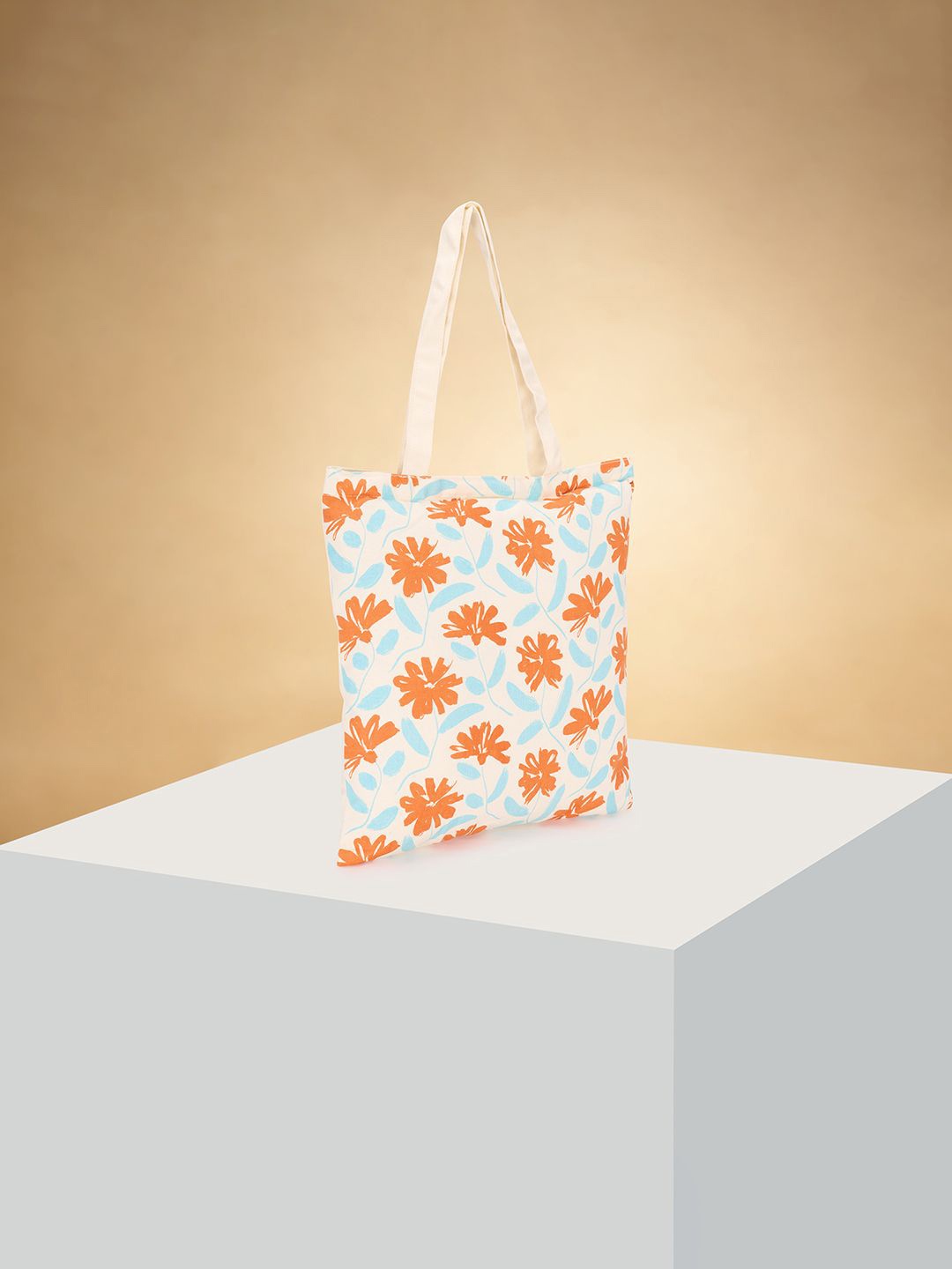 

Forever Glam by Pantaloons Women Floral Printed Shopper Leather Tote Bag, White