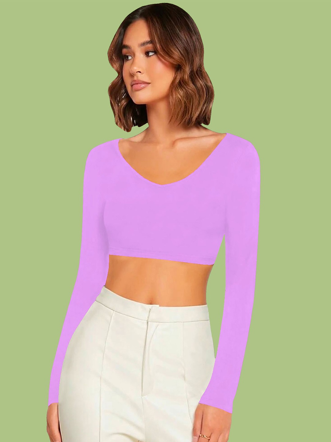

Dream Beauty Fashion Crop Top, Lavender