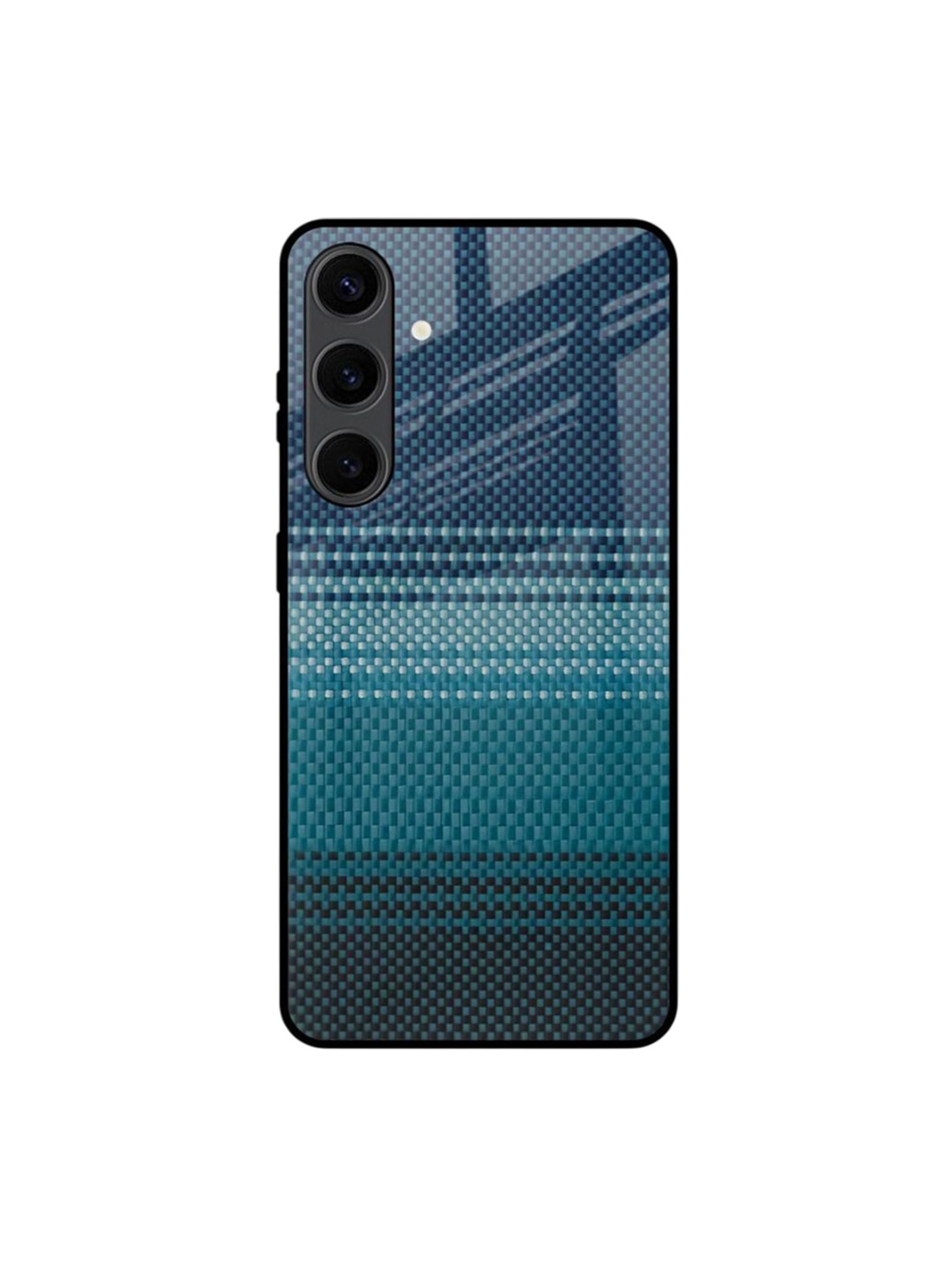 

QRIOH Modern Rug Printed Samsung Galaxy S24 Plus Back Case, Blue