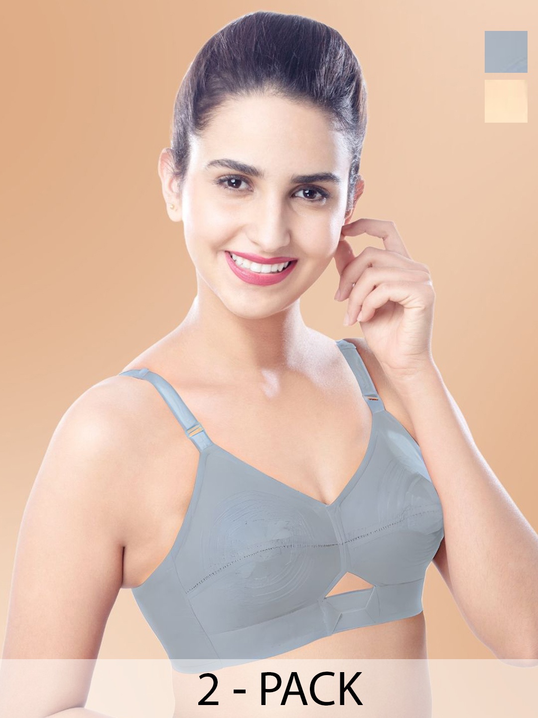 

BRIDA LADIES INNERWEAR Bra Full Coverage, Grey