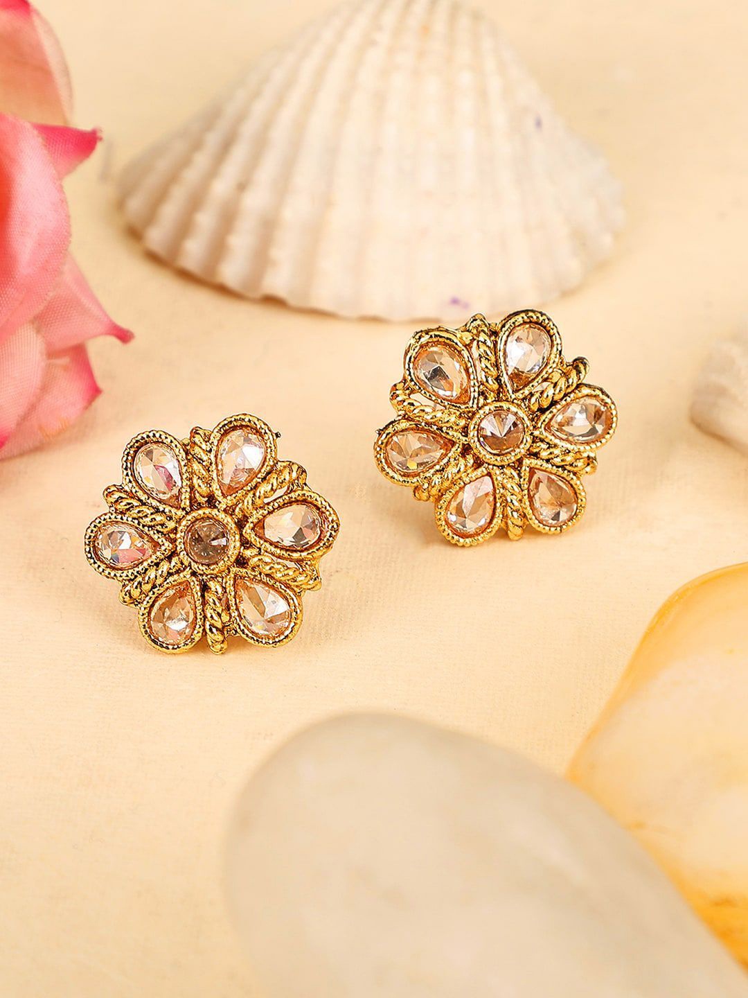 

Anouk Gold-Plated Floral Shaped Studs Earrings