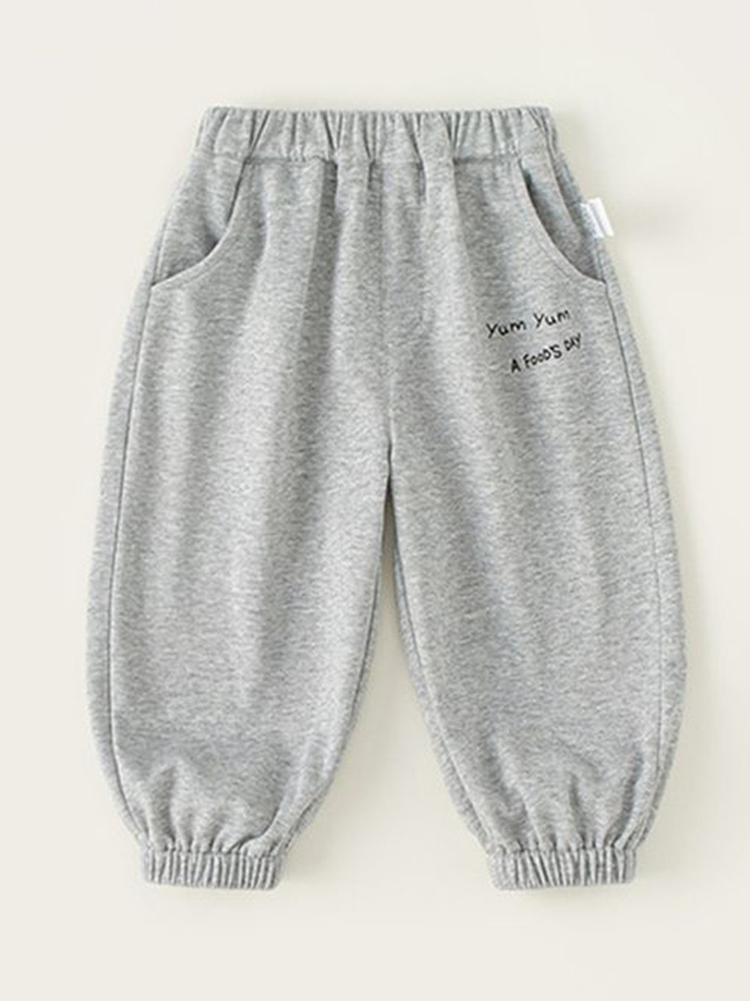 

LULU & SKY Boys Loose Fit High-Rise Joggers Trousers, Grey