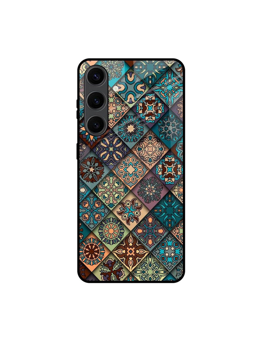 

QRIOH Retro Art Printed Samsung Galaxy S24 Plus Back Case, Blue