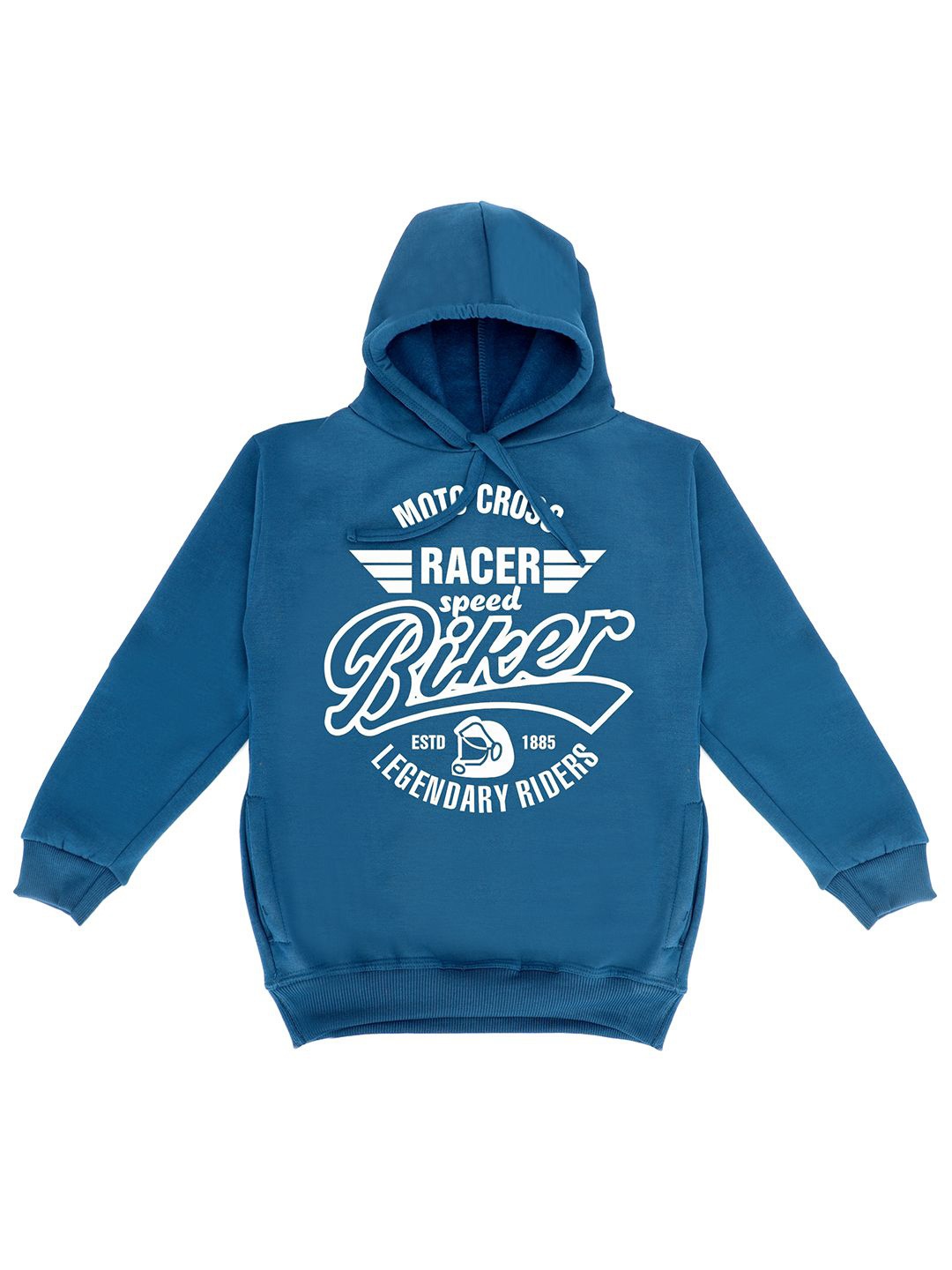

Fabvio Plus Unisex Kids Printed Hooded Sweatshirt, Blue