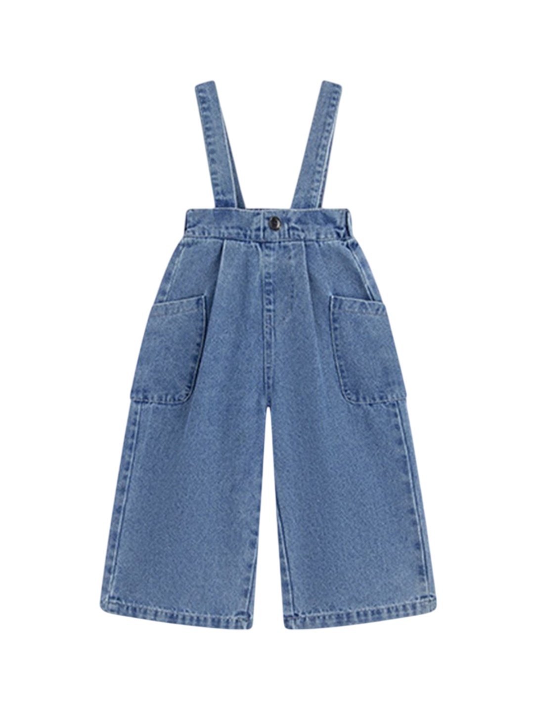 

LULU & SKY Girls Denim Dungarees, Blue