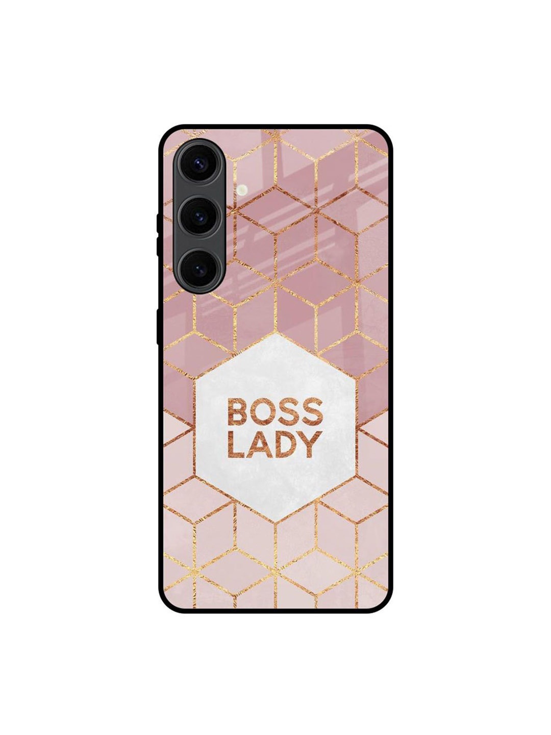 

QRIOH Boss Lady Printed Samsung Galaxy S24 Plus Back Case, Pink