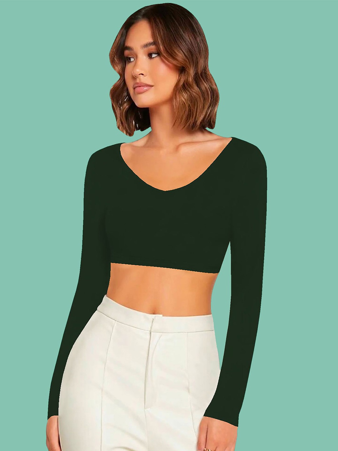 

Dream Beauty Fashion Crop Top, Green