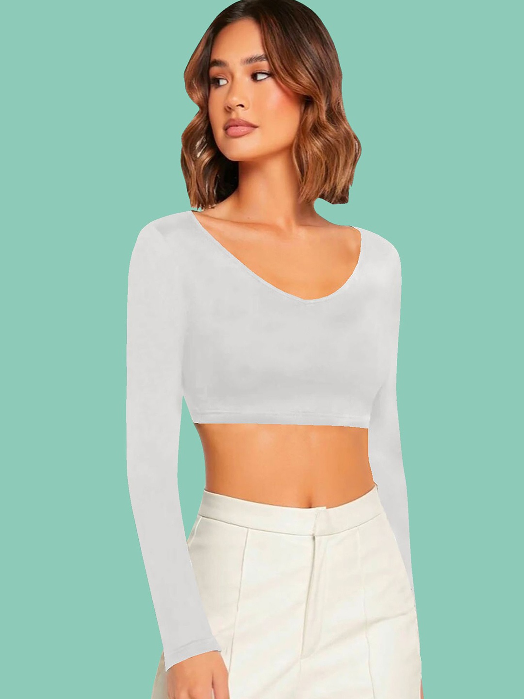 

Dream Beauty Fashion Crop Top, White