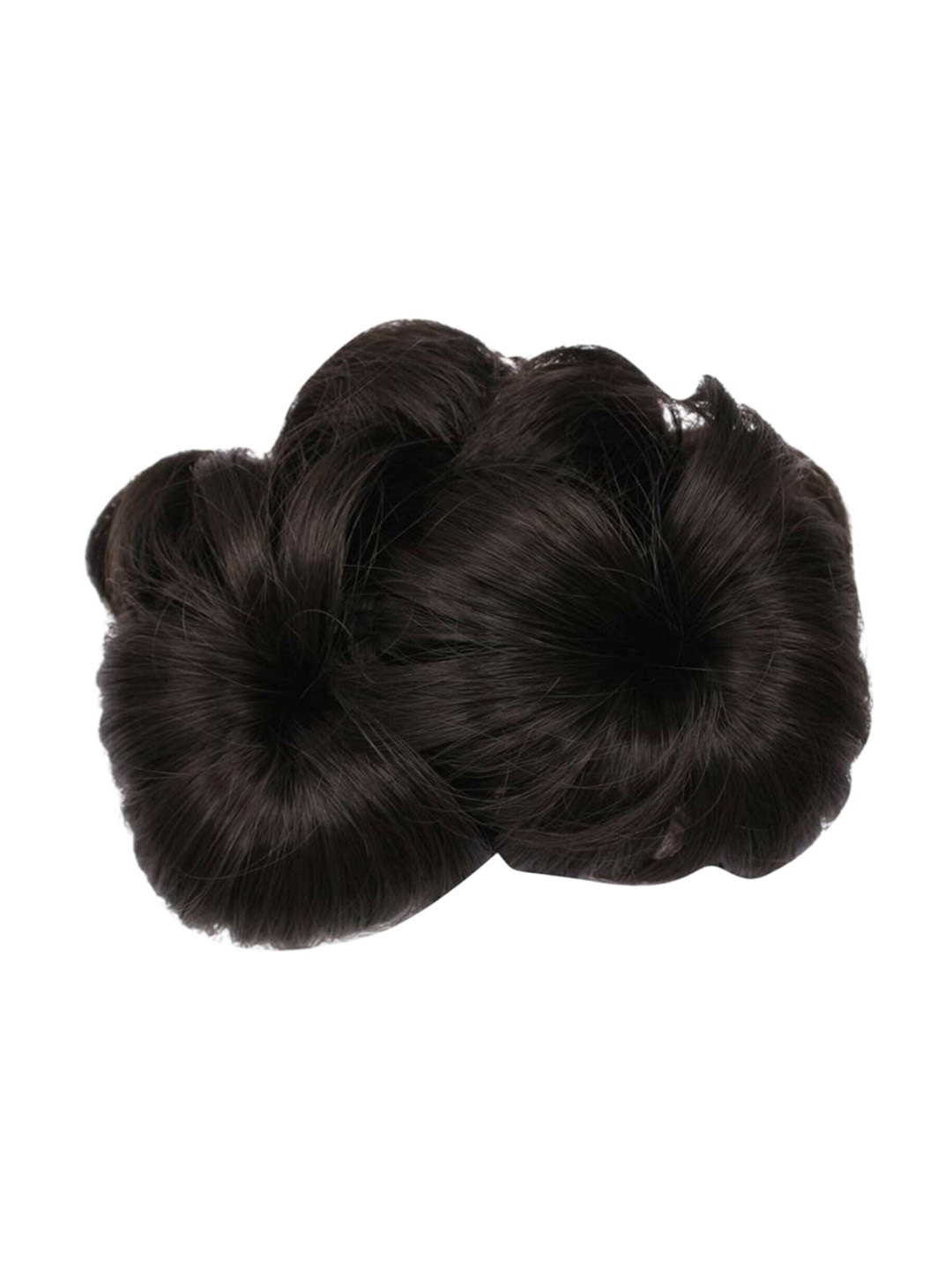

camola deva Clip-In Straight Bun Hair Extension - Black - 20.32 cm