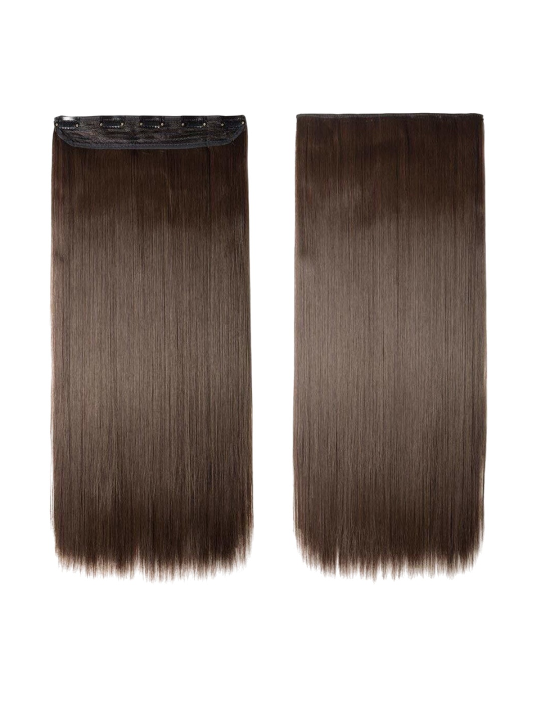 

camola deva 5-Clip In Straight Scalp Topper Hair Extension- Brown- 22 Inch