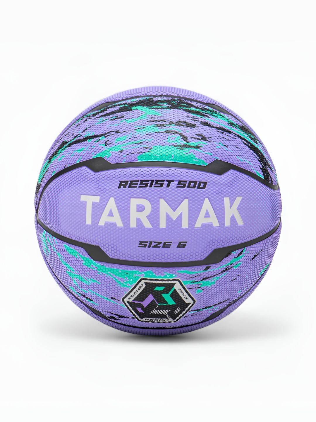 

TARMAK By Decathlon Printed Pebbled Rubber Basketball, Purple