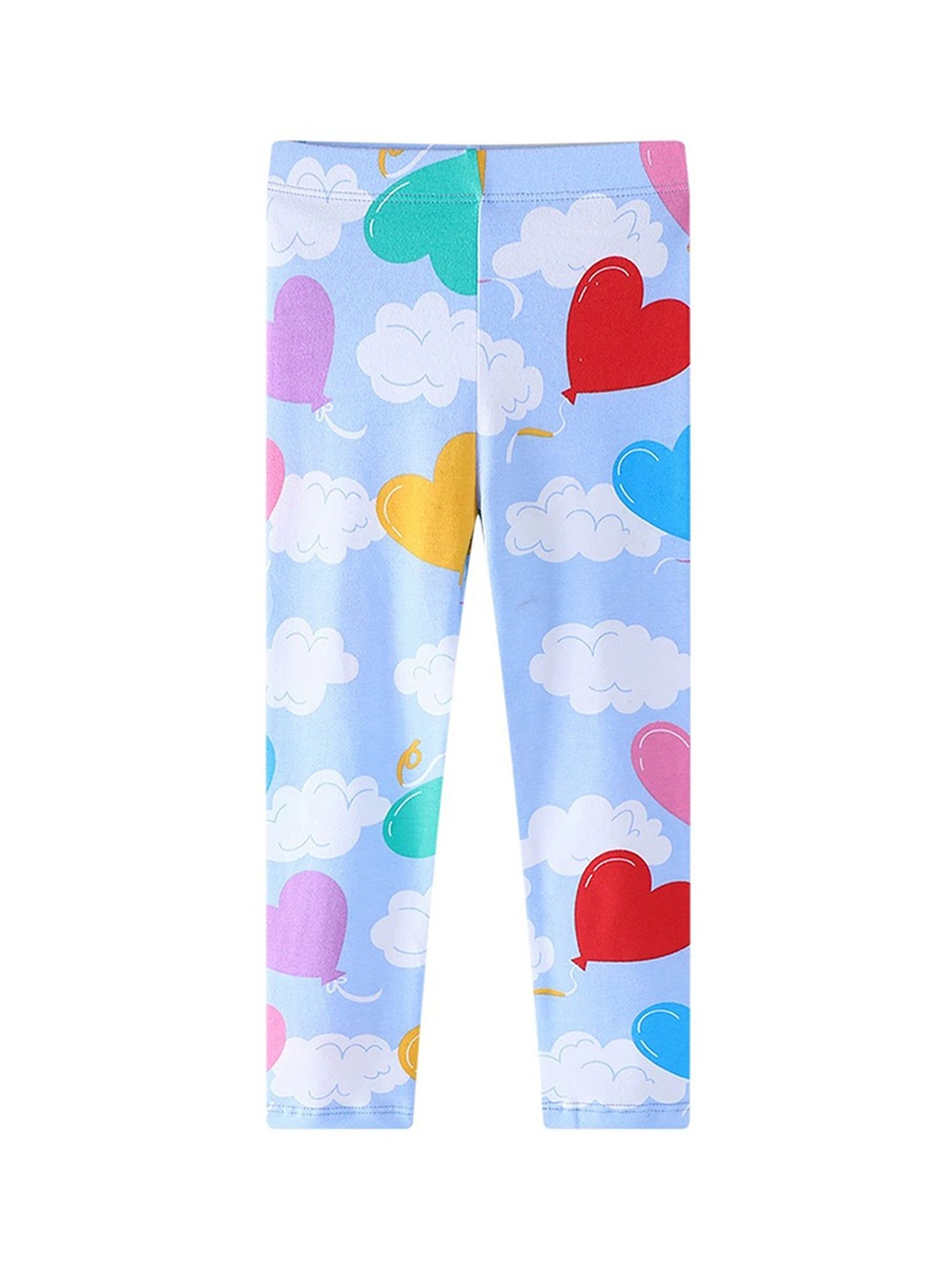 

LULU & SKY Girls Printed Ankle-Length Leggings, Blue