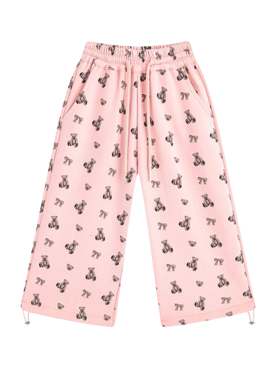 

LULU & SKY Girls Printed Straight Lounge Pants, Pink