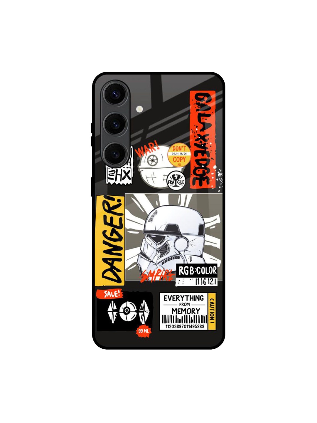 

QRIOH Galaxy Edge Printed Samsung Galaxy S24 Plus Back Case, Black