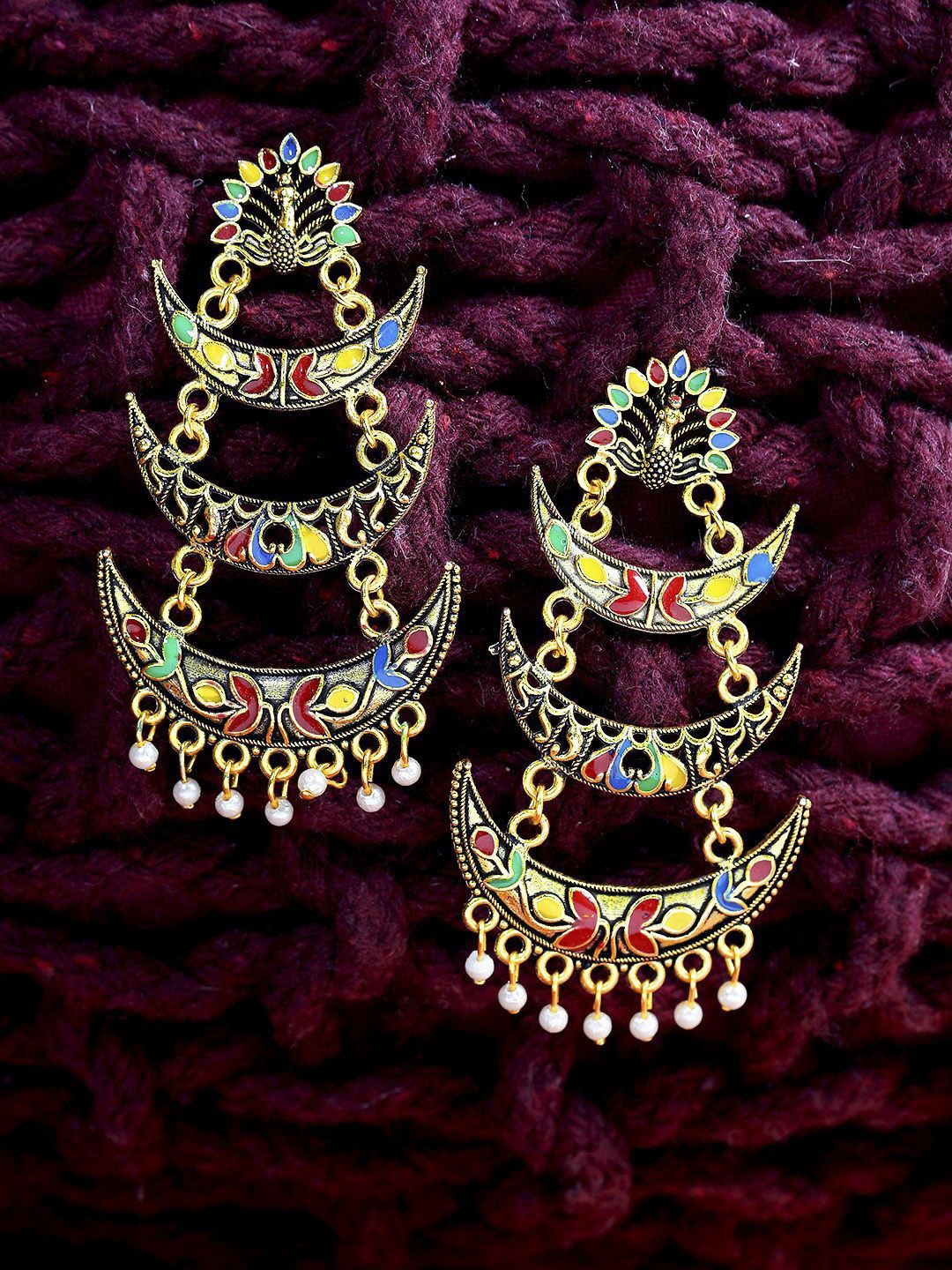 

Anouk Gold Plated Contemporary Shaped Drop Earrings
