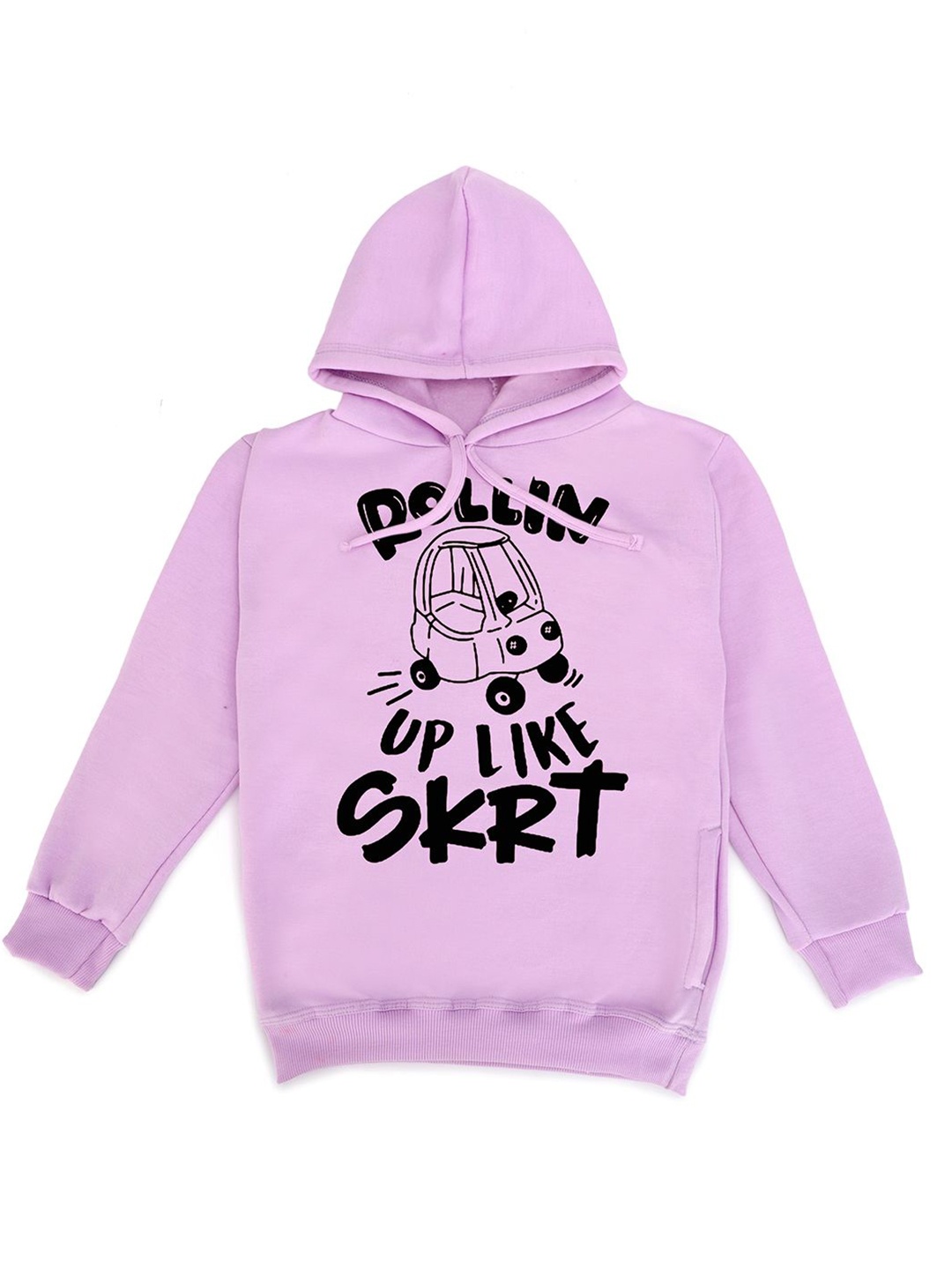 

Fabvio Plus Kids Printed Hooded Pullover Sweatshirt, Lavender