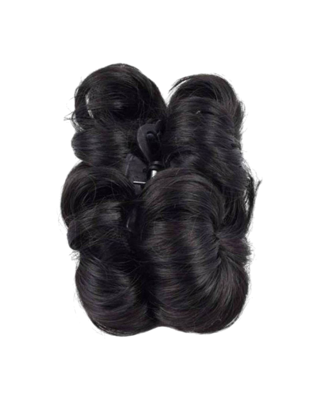 

camola deva Halo Wavy Bun Hair Extension- Black- 6 Inch