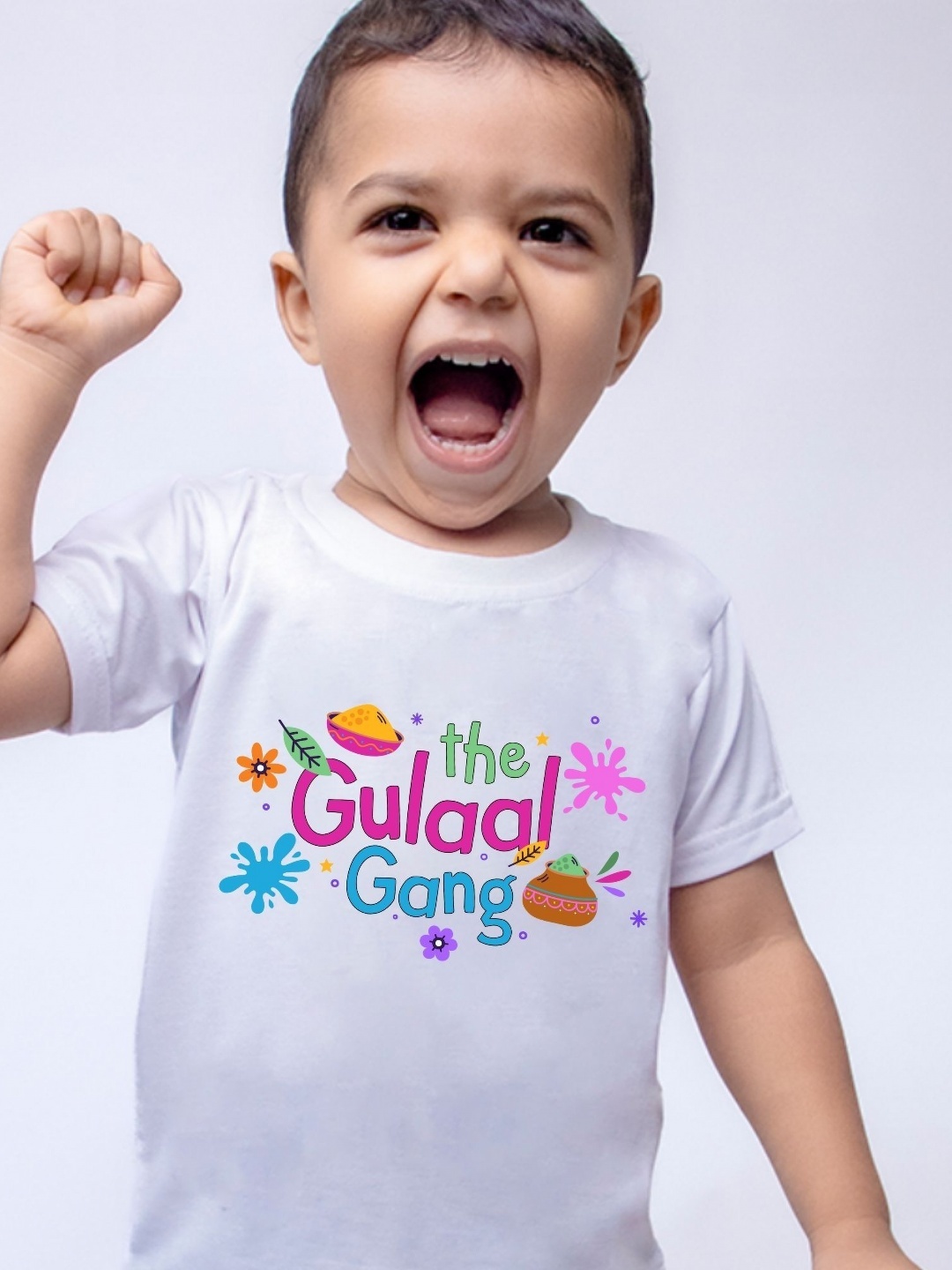 

KNITROOT Kids Printed Sublimation Applique T-shirt, White