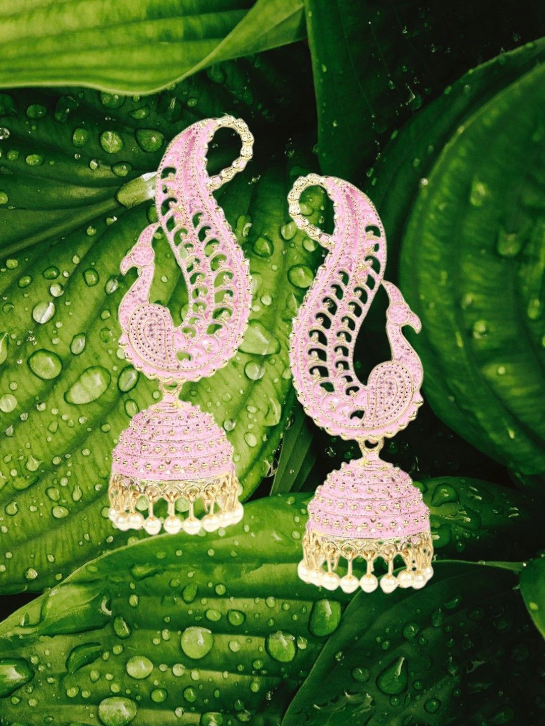 

Anouk Gold Plated Dome Shaped Jhumkas Earrings
