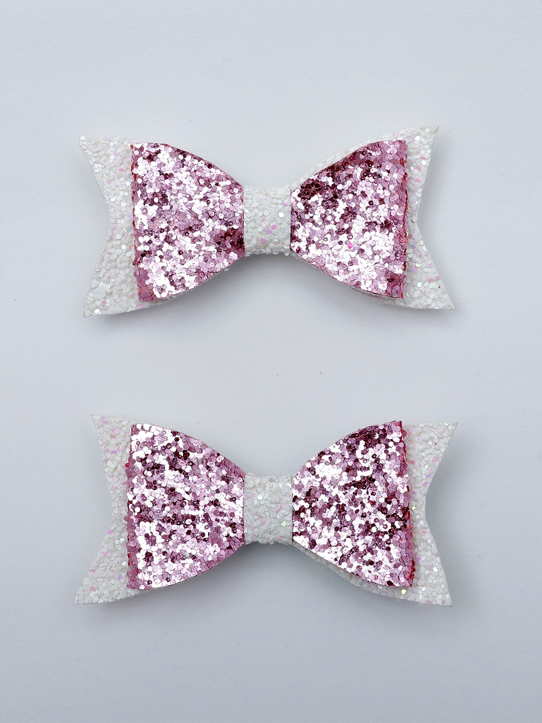 

Daizy Girls Set Of 2 Embellished Shimmer Bow Hairclip, Pink