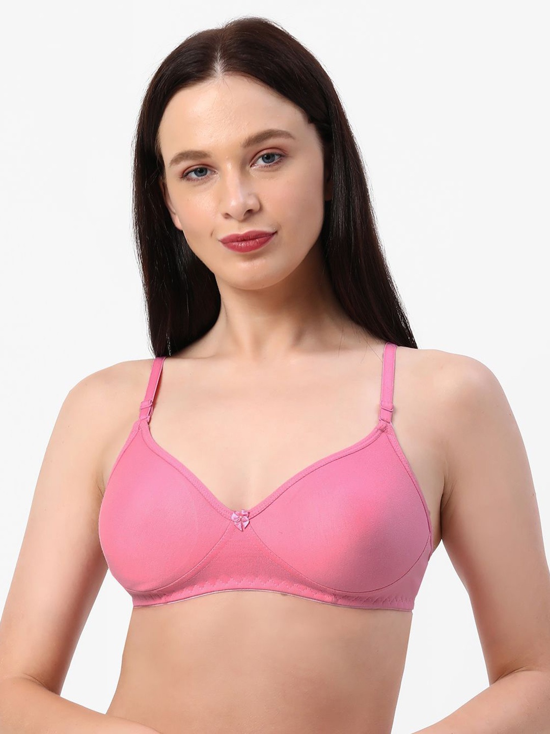 

Planetinner Cotton Non Padded Medium Coverage Bra, Pink