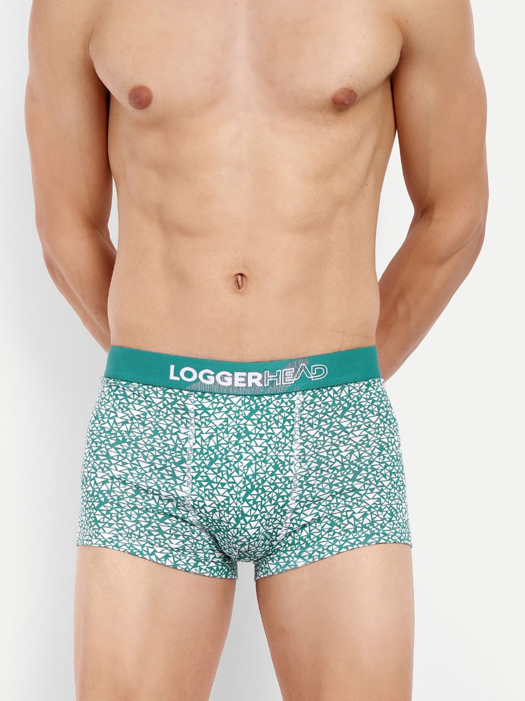 

LOGGERHEAD Printed Mid Rise Trunks - LHPT006-PISTA-Pista, Green