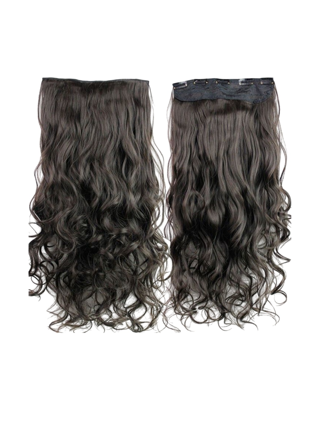 

camola deva Wavy Clip-In Hair Extension - Brown- 24 Inch